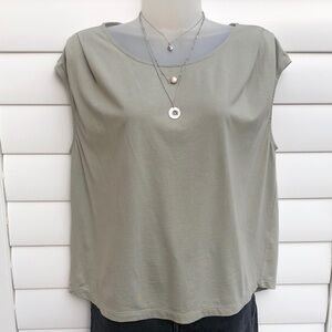 Garnet Hill Sage Green Women's Tank Top